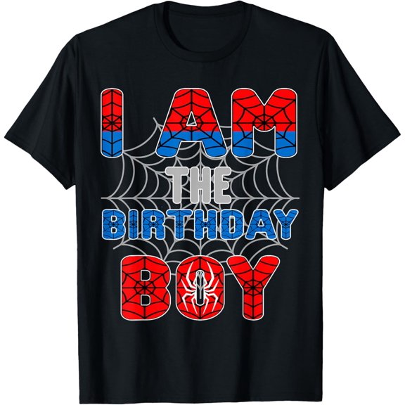 Spider Web Birthday Party I'm The Birthday Boys T-Shirt