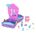 thumbnail image 6 of Polly Pocket Bunny Carnival Compact, Mini Playset & Travel Toy with 1 Micro Doll & Food Theme Pieces [Walmart Exclusive], 6 of 7