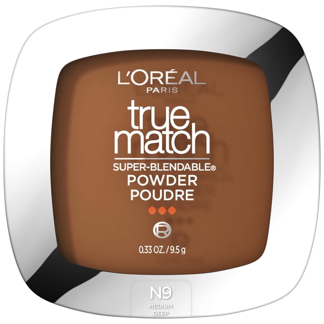 Base de maquillaje en polvo L'Oreal Paris True Match N9 Medium Deep