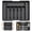 Black, variant on Aokeyee Silverware Drawer Organizer,Expandable Utensil Tray for Kitchen,Adjustable Cutlery Silverware Flatware Holder,Kitchen Drawer Organizer for Spoons/Forks/Knives,Black