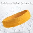 thumbnail image 2 of Banda para El Sudor Atlética Diadema Deportiva Que Absorbe La Humedad Hombres Y Mujeres () Amarillo, 2 of 4