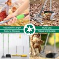 thumbnail image 6 of Dog Pooper Scooper, Metal Pet Poop Tray & Rake - 37 inches Pet Waste Removal Long Handle Scooper for Large Medium Small Dogs, Green, 6 of 7