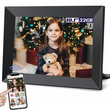 Dammyty 10.1" WiFi Digital Picture Frame,Smart Digital Photo Frame with 1280x800 HD IPS Touch Screen ,Electronic Piture frame share photo/video anytime, anywhere via Frameo App