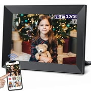 Dammyty 10.1" WiFi Digital Picture Frame,Smart Digital Photo Frame with 1280x800 HD IPS Touch Screen ,Electronic Piture frame share photo/video anytime, anywhere via Frameo App