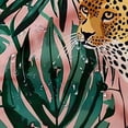 thumbnail image 5 of Chilfamy Leopard Palm Leaves Jungle Modern Waterproof Shower Curtain Set for Country Cottage & Farmhouse Bathroom Decor, 100% Polyester Fiber Washable Curtain with Hooks 36x72, 5 of 7