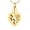 Golden, variant on Footprint Cremation Urn Pendant Urn Necklace for Ashes Heart Shape Stainless Steel Mini Urns Jewelry