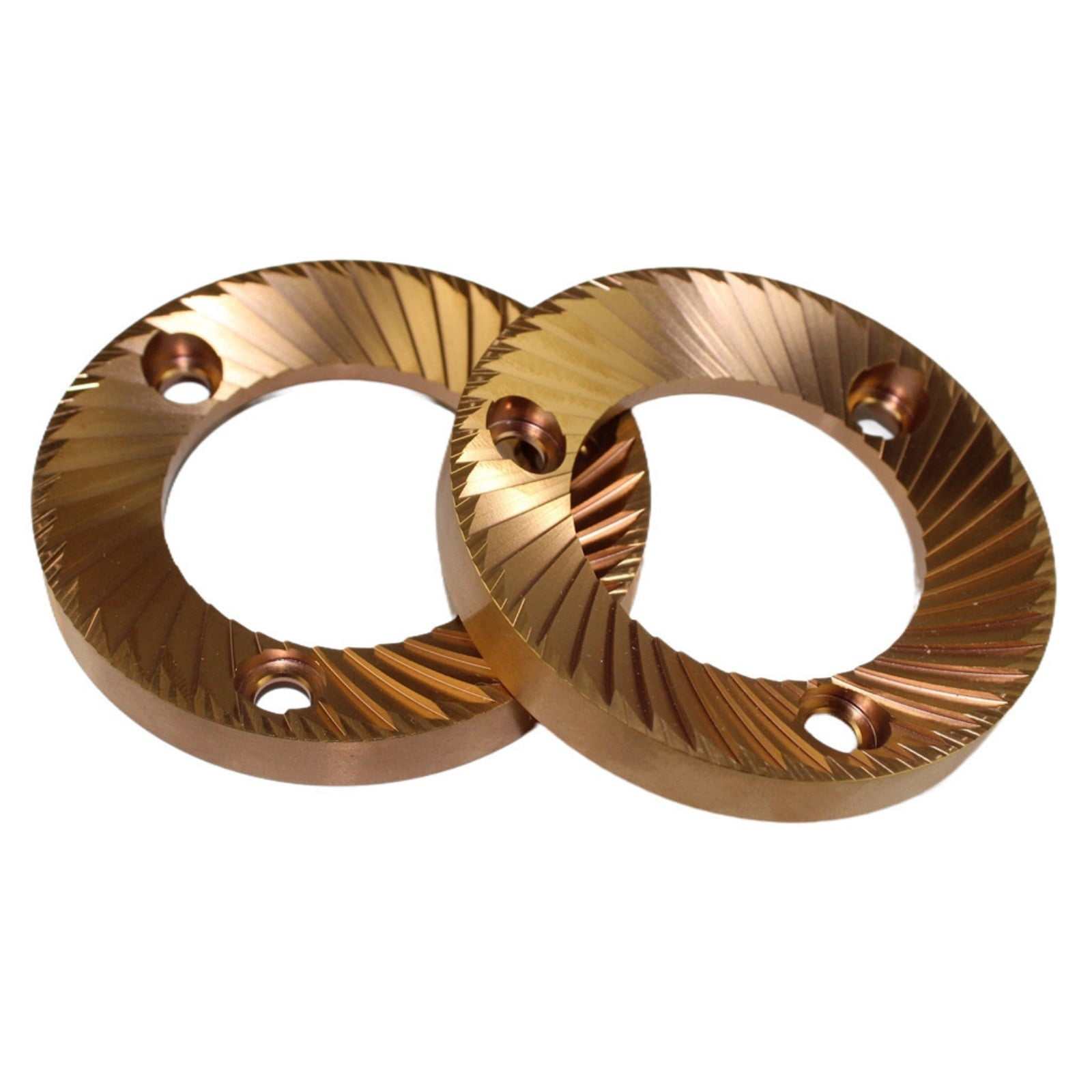 64mm Titanium-Coated Flat Burr Set, Replacement Burrs Compatible with DF64 / DF64P / DF64N / DF64E / DF64V Coffee Grinders