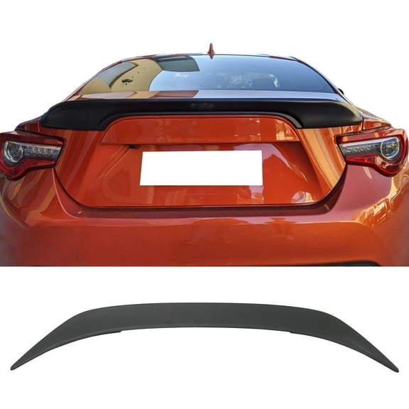 Ikon Motorsports Rear Trunk Spoiler Wing Lip Fits 2013-2020 Scion FRS& Subaru BRZ& Toyota 86, TRD Style ABS Primer Black