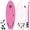 Pink, variant on 5-5 Soft Top Short Foam Surfboard for Beginners and Kids - Includes Leash + Fins
