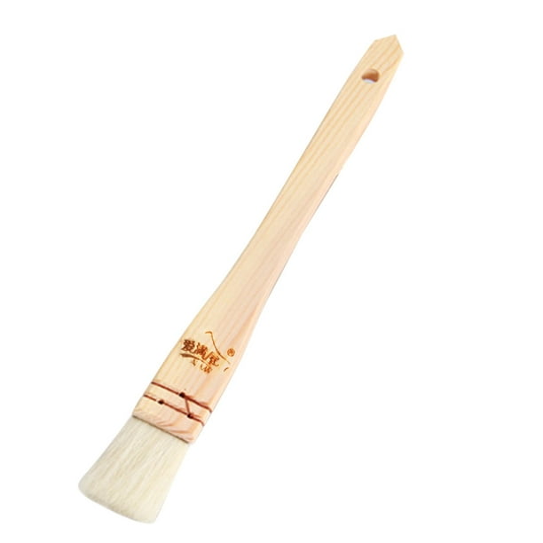 Kearding Cepillo con mango de madera, borde recto, salsa para asar a la parrilla, barbacoa, pan, pastelería, aceite, crema, cepillo para hilvanar Type6 NO6 Kearding HA3312-01B