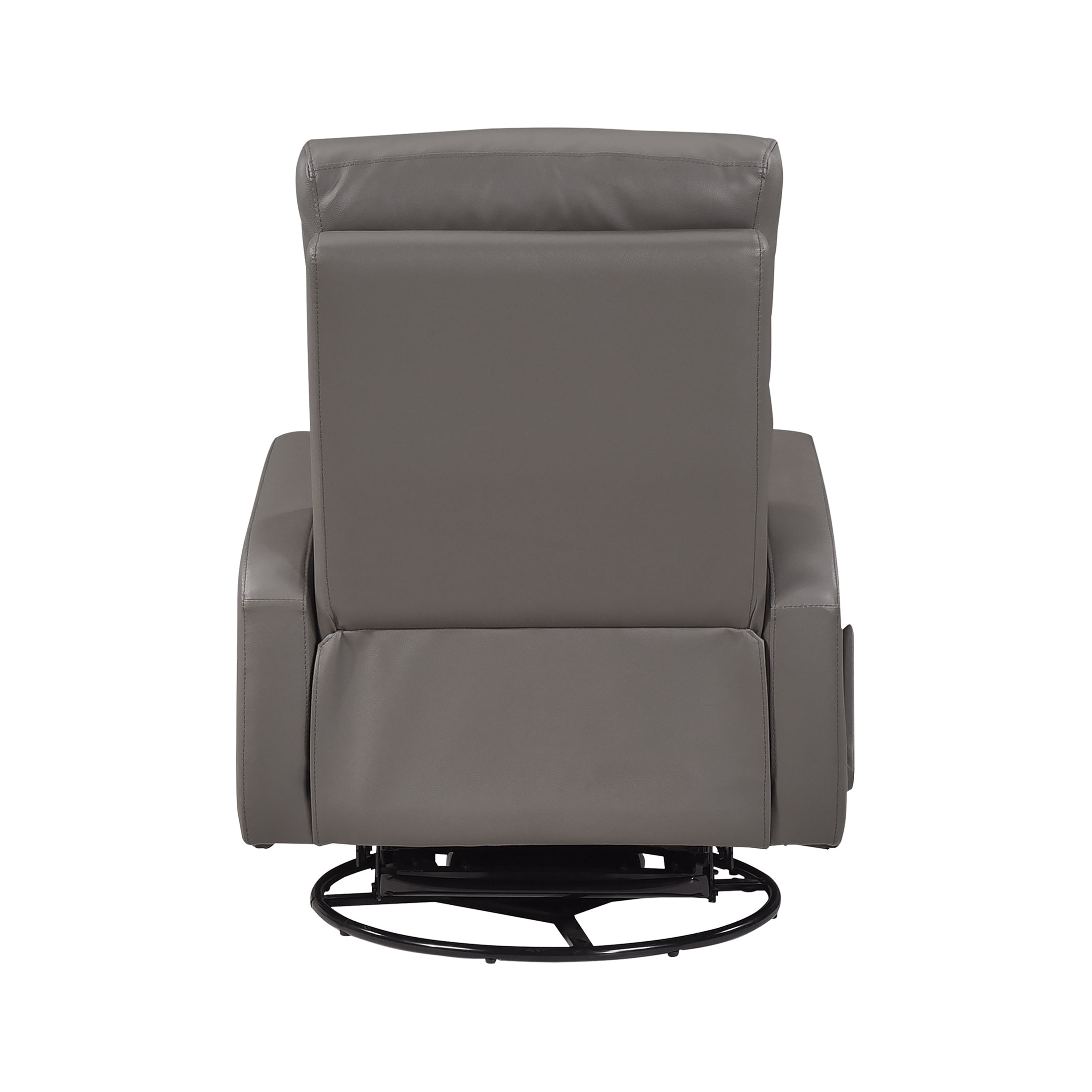 OakvillePark Bramblecrest Leather Match Swivel Glider Reclining Chair, Mocha