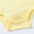 thumbnail image 3 of Ymyiu Baby Bodysuit Boy Short Sleeve Baby Boys One-Pack Sleeveless Bodysuit Bodysuit 6 9 Months (Light Yellow,6-9 Months), 3 of 5