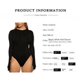 thumbnail image 3 of Autumn And Winter Women's Casual Base Top Long-sleeved Tight Jumpsuit, 3 of 4