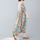 thumbnail image 3 of Nuevo vestido de lino de algodón para mujer de moda con cuello en O bolsillos de manga corta co CACAGOO Vestido de mujer, 3 of 7