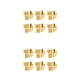 thumbnail image 4 of Inteprter ¡6 piezas! 6 uds. Anillo de servilleta de Metal soporte de boda hebilla de toalla Oro 2Conjunto, 4 of 6