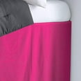 thumbnail image 2 of Dorm Room Bed Skirt - College Dual Tone Dorm Bed Skirt - Long Two Tone Dorm Bedskirts - Extra Long Dorm Room Bed Skirt - Brushed Microfiber Two Tone Bedskirts - Twin-XL - 50" Drop, Hot Pink, 2 of 2