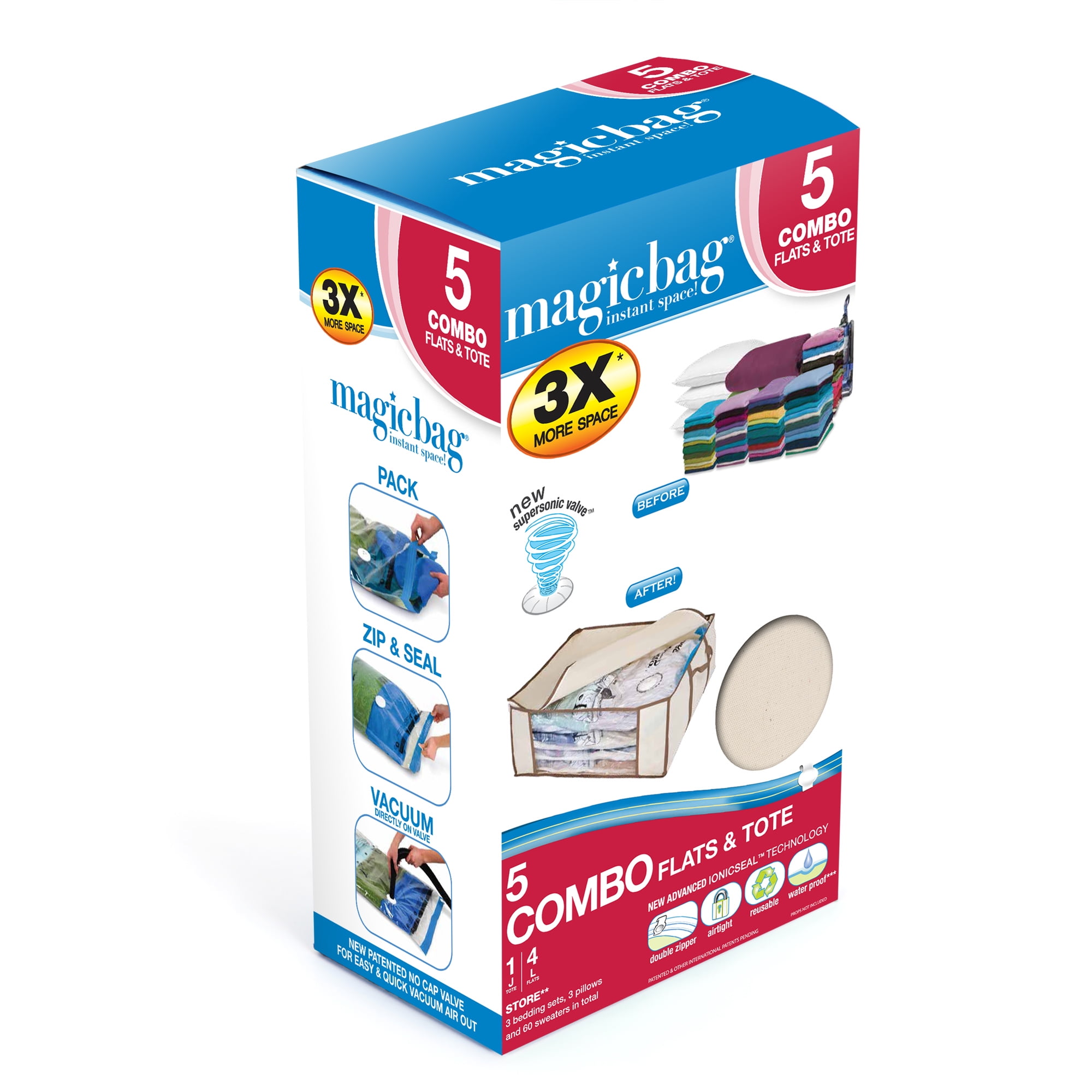 MagicBag MagicBag® Original Flat & Tote Instant Space Saver Storage