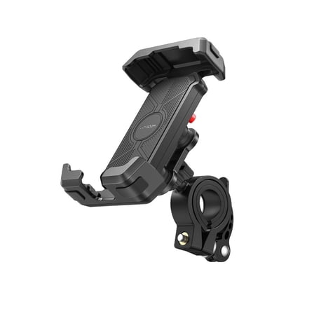 Fully enclosed shock-absorbing bicycle riding bracket motorcycle mobile phone navigation bracket riding bracket