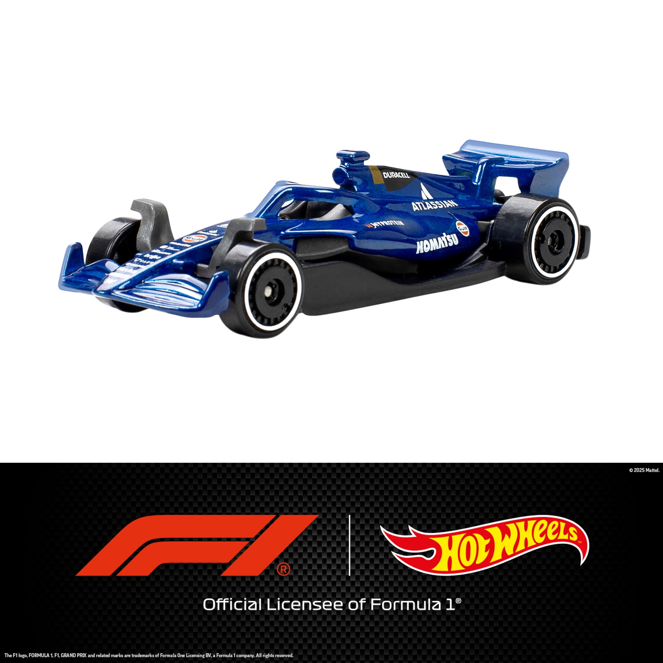Hot Wheels Formula 1 Racing Cars 5-Pack, Set of 5 Die-Cast Toy F1 Cars in 1:64 Scale, Collectible