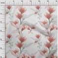 thumbnail image 3 of oneOone Velvet White Fabric Florals Dress Material Fabric Print Fabric By The Yard 58 Inch Wide, 3 of 7