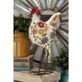 thumbnail image 3 of DecMode 17" Indoor Outdoor Distressed Standing Rooster Garden Sculpture with U Shaped Feet, 3 of 15