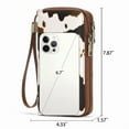 thumbnail image 6 of GAEKEAO Wallet for Women Cow Print Brown RFID Blocking Leather Wristlet Purse Large Capacity Credit Card Holder with Grip Hand Strap, 6 of 7