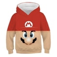 thumbnail image 1 of Sudadera gruesa deportiva con estampado creativo de Mario, juego popular de otoño e invierno para niños de 3 a 14 años para niños y niñas, 1 of 5