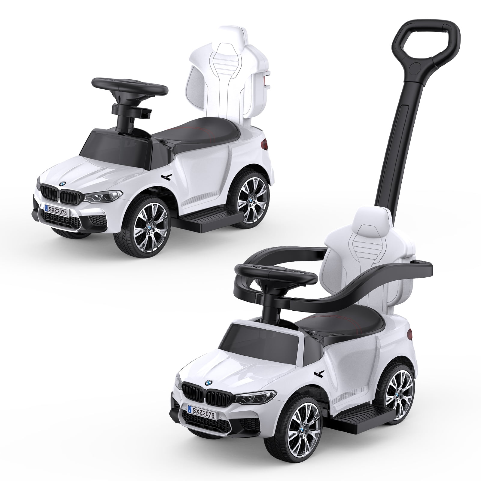HOSSLLY Toddler Infant s 4 in 1 BMW Push Car Stroller Toy with LED Lights Music Walmart