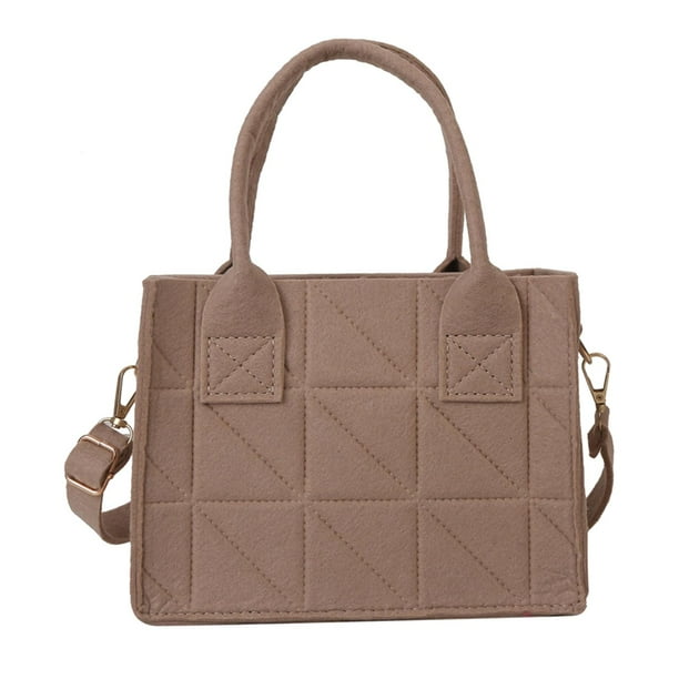Bolso Bandolera de Fieltro Sunnimix Color Caqui Ligero