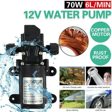 12V Automatic Fresh Water Pressure Diaphragm Pump 5GPM 130PSI for Boat/Marine/RV