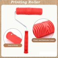 thumbnail image 3 of Wood Grain Tool Set - Wood Grain Painting Roller with Handle, 3 of 5