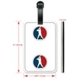 thumbnail image 2 of Baseball Circle - Luggage ID Tags / Suitcase Identification Cards - Set of 2, 2 of 5