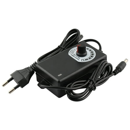 

Limei 3V-12V 2A 24W Adjustable Power Supply Adapter Motor Voltage Regulator US/EU Plug