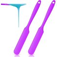 thumbnail image 1 of Non-stick Wax Spatulas Jar Spatulas Set, Hair Removal Waxing Applicator Easy to clean Reusable Scraper, Large Area Hard Wax Sticks for Body Use on Salon and Home Mixing Baking Scrapers (2 PCS, Purple), 1 of 8