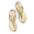 thumbnail image 2 of Sandalia DREAM PAIRS Talla 5.5 Dorada Brillante con Tirantes Elásticos, 2 of 7