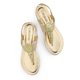 thumbnail image 2 of Sandalia DREAM PAIRS con tiras elásticas brillantes doradas talla 5, 2 of 7