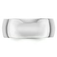 thumbnail image 2 of 14KW 8mm LTW Half Round Band Size 6 in 14k White Gold, 2 of 3