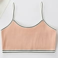 thumbnail image 5 of Girls Bras Kids Toddler Girls Solid Bra Lightweight Seamless Crop Top Sports Training Bra Camisole Style Breathable Soft Girls Sports Bras Light Pink 9 Years-12 Years, 5 of 6