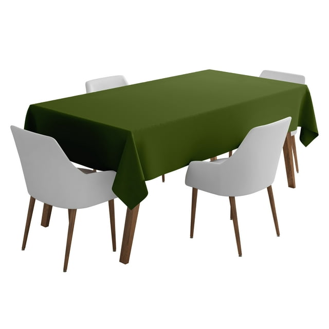 Vargottam Indoor/OutdoorTablecloth58 x 58" InchSquareTablecloth Waterproof PatioTableCloths, Spring/SummerTableCoversfor Backyard CircularTable/BBQs/Picnic -Dark Green