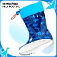 thumbnail image 6 of HSYAAMOO Boys Kids Rain Boots Blue Dinosaur Pattern – Waterproof Non-Slip Lightweight Rubber with Adjustable Drawstring for Outdoor Play, 6 of 7
