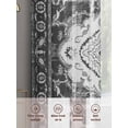 thumbnail image 6 of Retro Ethnic Sheer Curtains 96 Inches Long 2 Panels Tribal Boho Light Filtering Semi Sheer Window Curtains Drapes for Bedroom Living Room 52"x96", 6 of 7