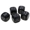 thumbnail image 1 of 5 Piezas Letra Inglesa Drink Decider Dices Games Pub Bar Fun Die Toys Negro Sunnimix Bebida Decider Dice, 1 of 8