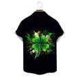 thumbnail image 6 of VBTAPA Big and Tall Button Down Shirt Men St Patricks Day Hawaiian Shirts Irish Shamrock Print Short Sleeve Casual Holiday Shirt Green XXXXL, 6 of 6