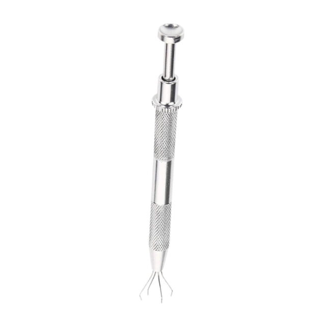 Pinzas para agarrar joyas, componentes electrónicos de cuentas de 4 puntas, piezas pequeñas de gemas, Chips IC, soporte de diamante, recogedor de