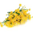 thumbnail image 4 of 5 paquetes de margaritas artificiales para exteriores, flores falsas, arbustos resistentes a los rayos UV, vegetación de plástico sintético para colgar en interiores y exteriores (amarillo), 4 of 5