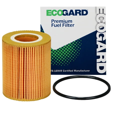 ECOGARD X10643 Cartridge Engine Oil Filter for Conventional Oil - Premium Replacement Fits Jaguar F-Pace / Land Rover Discovery, Range Rover, Range Rover