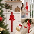 thumbnail image 5 of Self Adhesive Christmas Bows for Kitchen Cabinets, Removable Stick on Satin Ribbon Bow Decor for Cabinet Door Window Mirror Wall, No Damage Holiday Xmas Party Decoration, 5 of 9