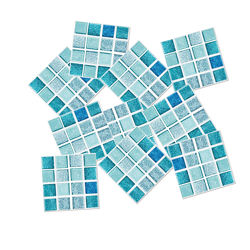 Tile Mosaic Stickers Wall Tiles Decals Adhesive Bathroom Sticker 3D