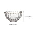thumbnail image 2 of MasteelfCA 1Pc Glass Salad Bowl Exquisite Decorative Bowls Pudding Dessert Baking Bowls, 2 of 8