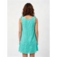 thumbnail image 6 of LMLYSoH Women Lace Mini Dress Bow Straps Buttons Front Summer Sleeveless Dress, 6 of 7